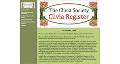 Desktop Screenshot of cliviaregister.com